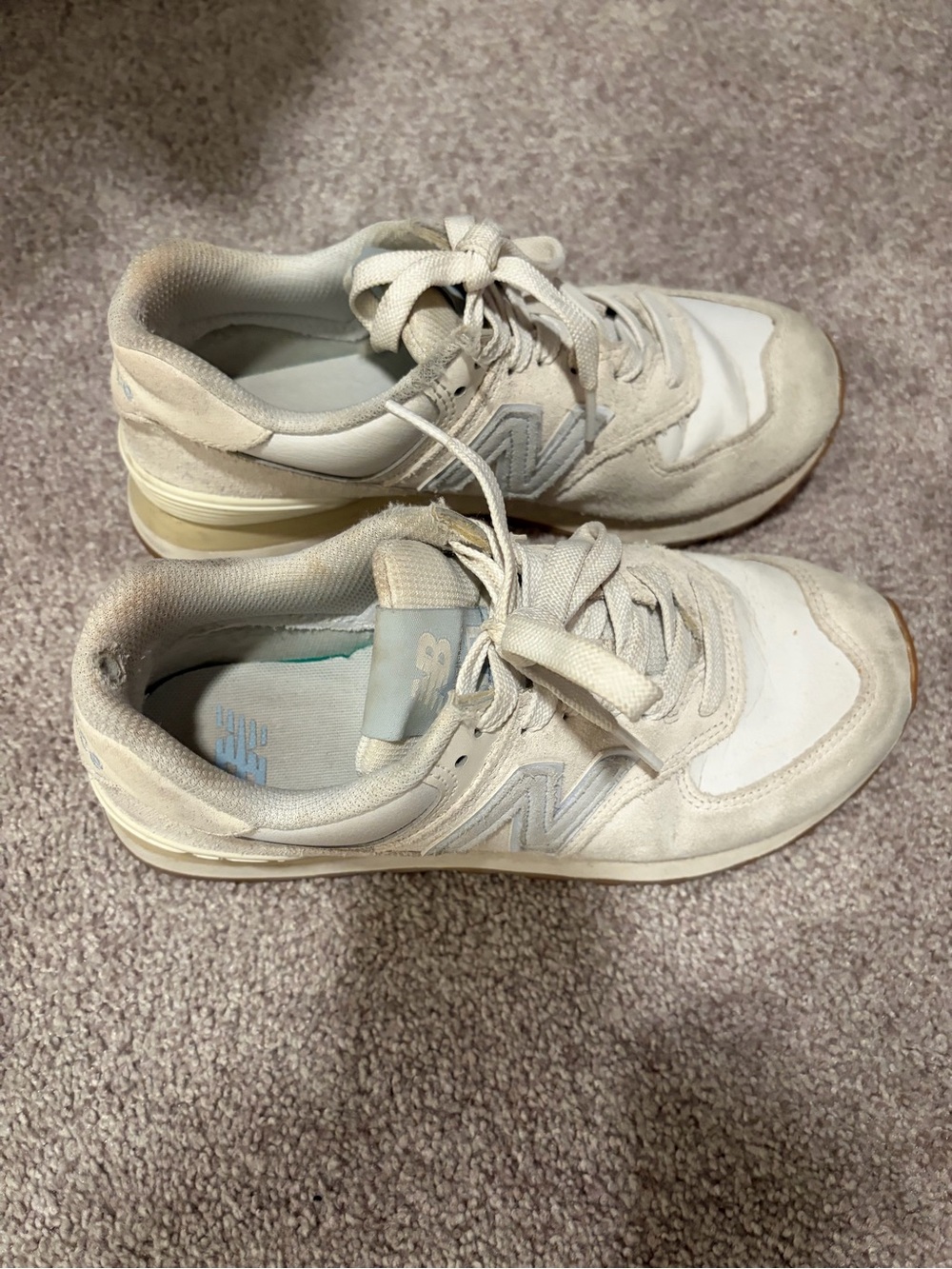 New Balance 574 Women's Cream/White Casual Sneaker